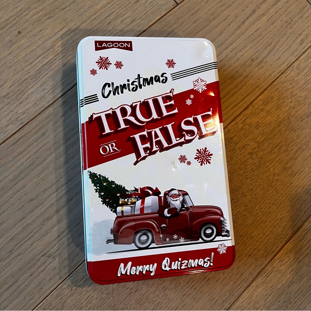 Christmas True or False Game - Red and White